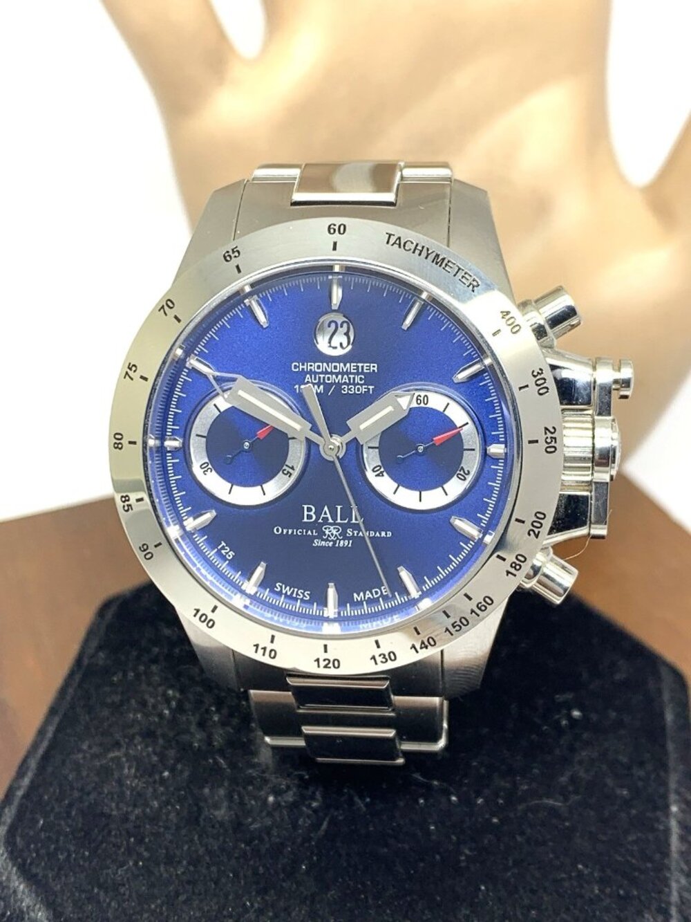 Ball Engineer Men's Watch CM2098C Automatic Chronograph Blue Dial Steel 41mm